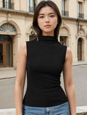 Kotty Women Solid High Neck Top