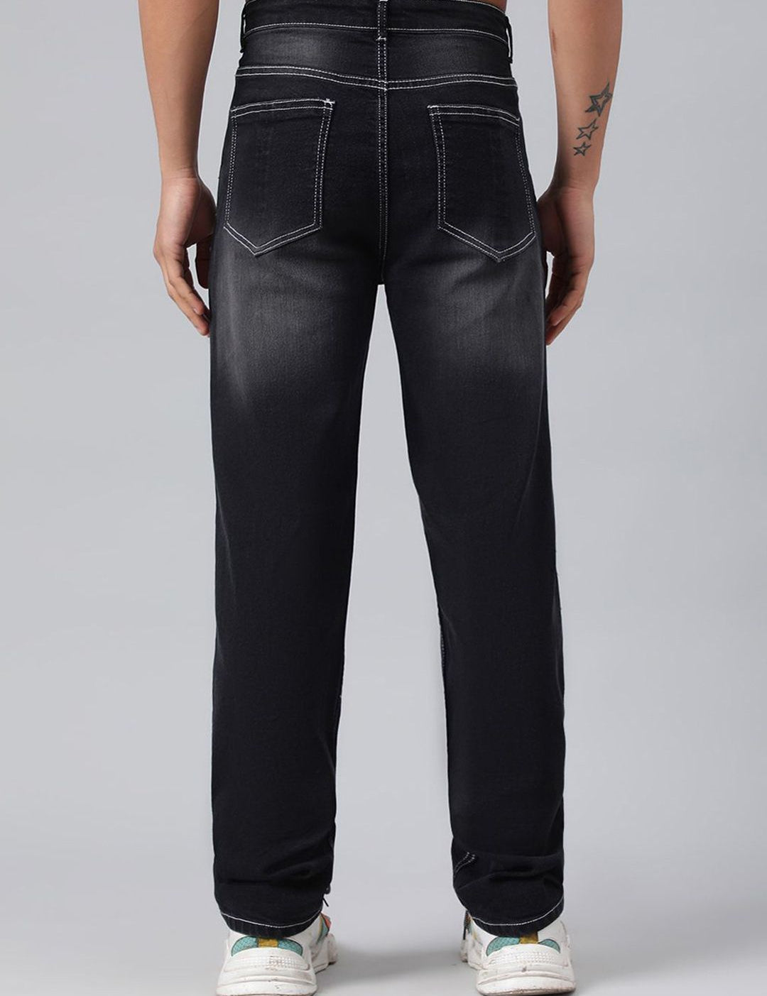 Kotty Men Mid-Rise Jean Low Distress Heavy Fade Stretchable Cotton Jeans