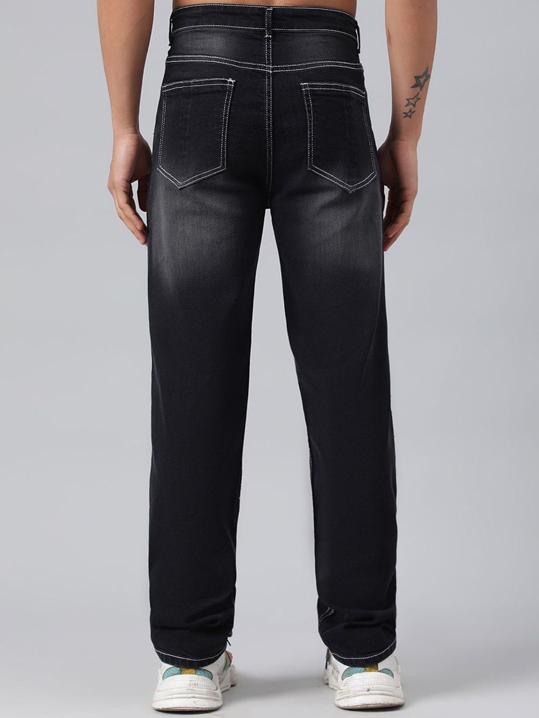 Kotty Men Mid-Rise Jean Low Distress Heavy Fade Stretchable Cotton Jeans