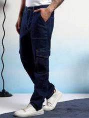 Kotty Men Straight Fit Low-Rise Stretchable Jeans