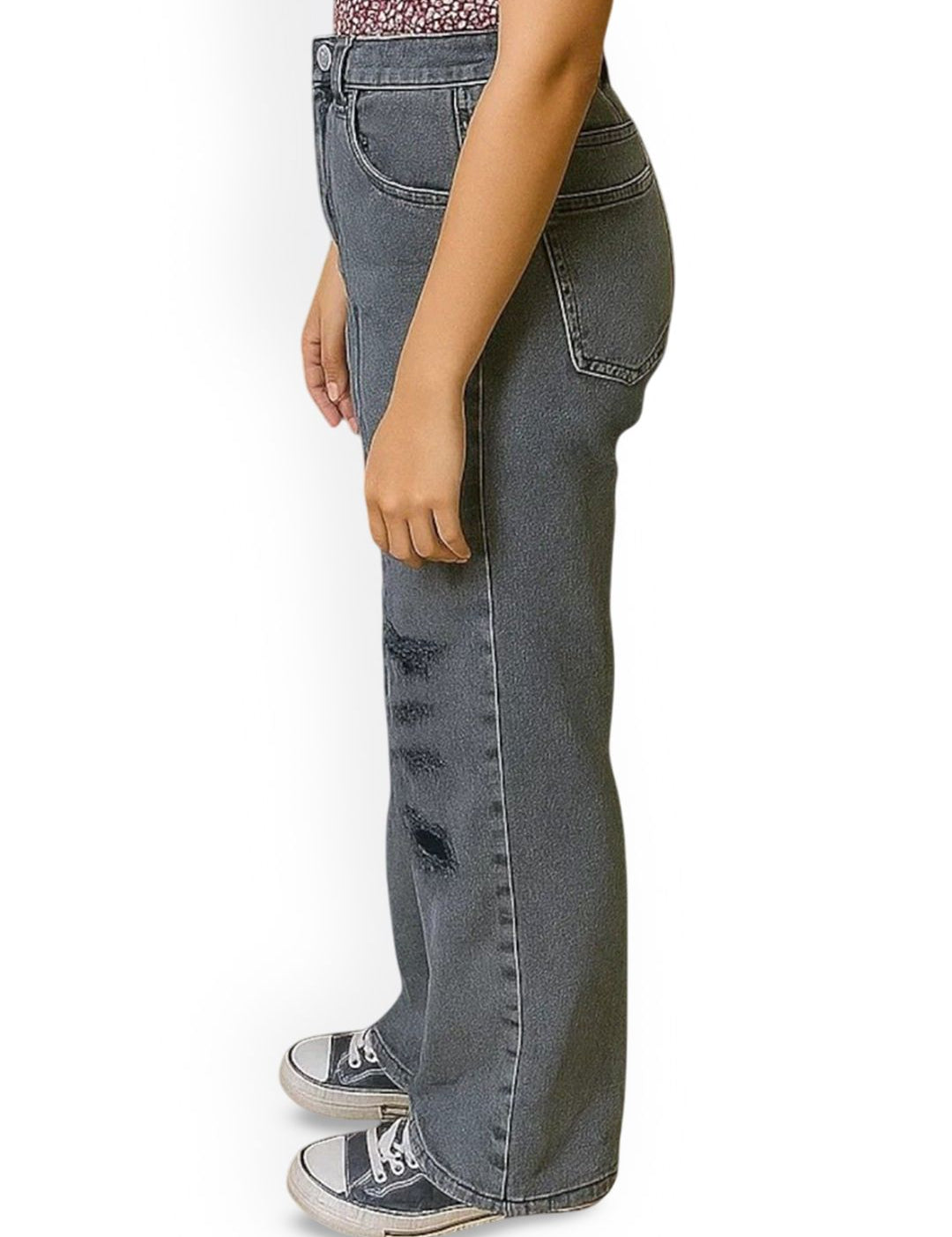 Kotty Women High-Rise Highly Distressed Straight Fit  Stretchable Jeans