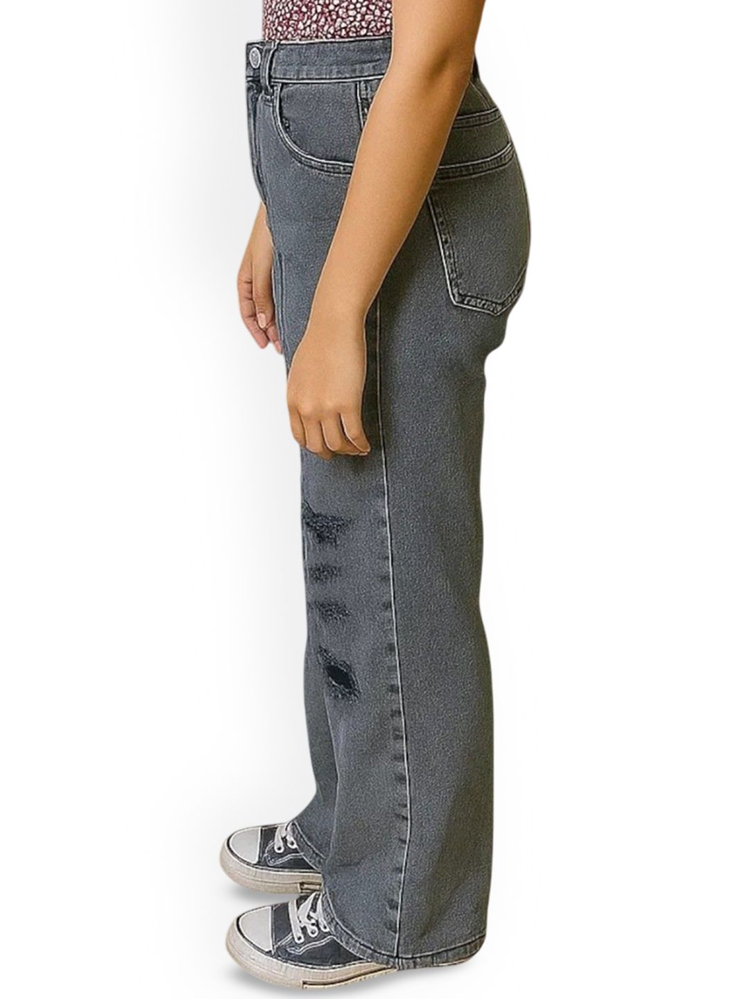 Kotty Women High-Rise Highly Distressed Straight Fit  Stretchable Jeans