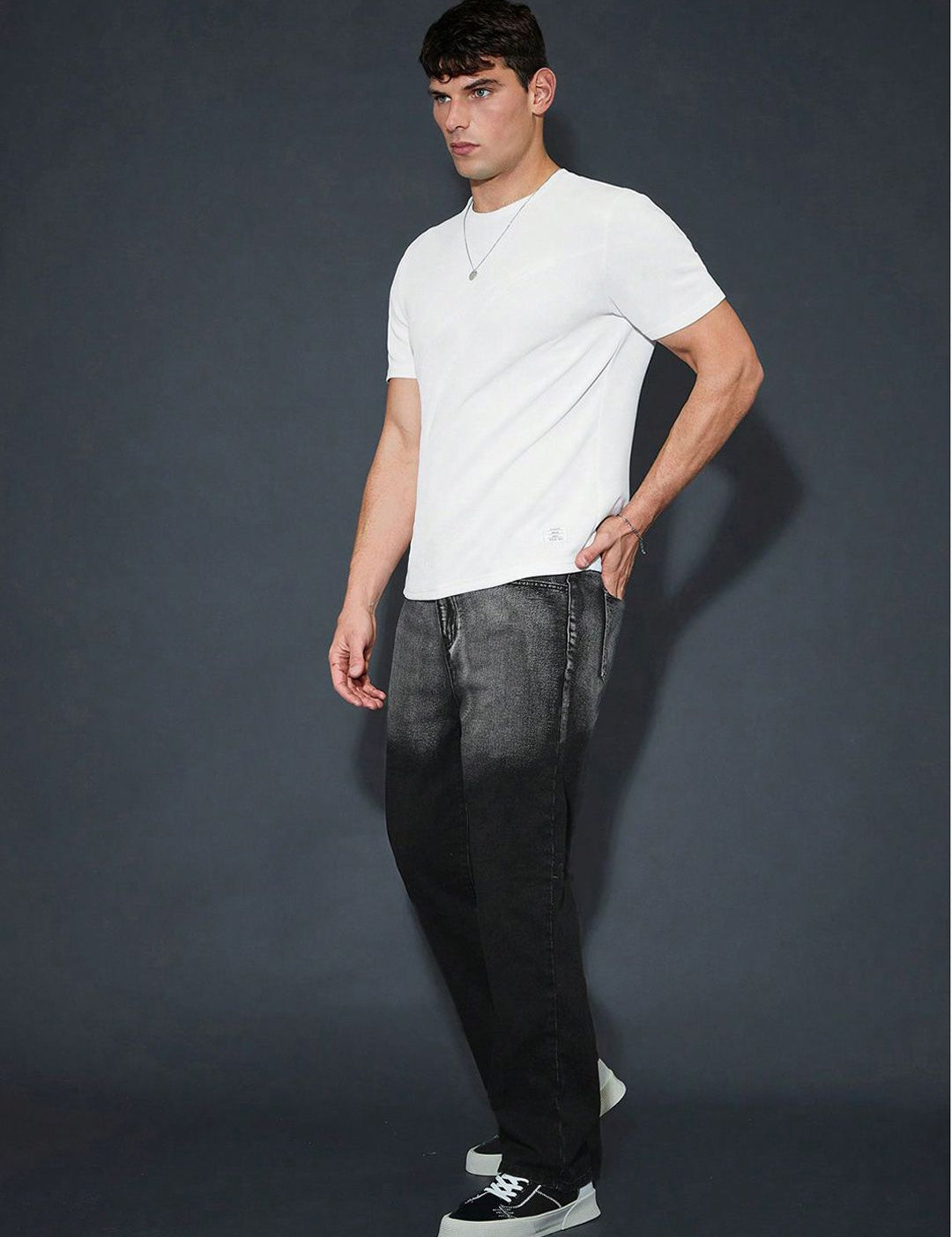 Kotty Men Stretchable Black Jeans