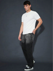 Kotty Men Stretchable Black Jeans