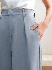 Kotty Women Wide Leg High-Rise Easy Wash Pleated Trousers