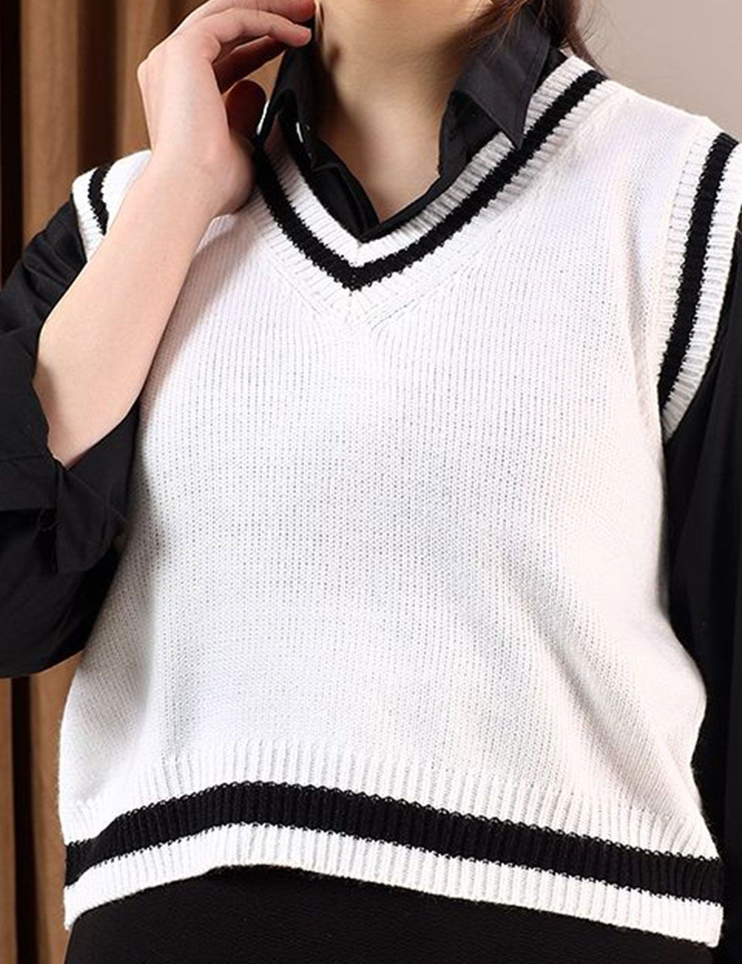 Kotty Women Ribbed Sweater Vest