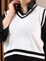 Kotty Women Ribbed Sweater Vest