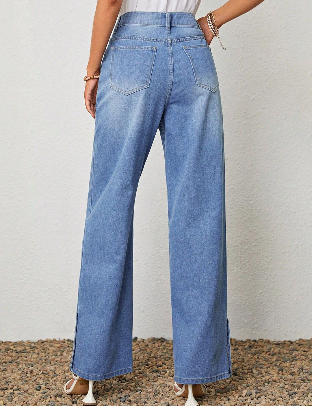 Kotty Women Straight Fit High-Rise Stretchable Jeans