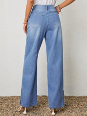 Kotty Women Straight Fit High-Rise Stretchable Jeans