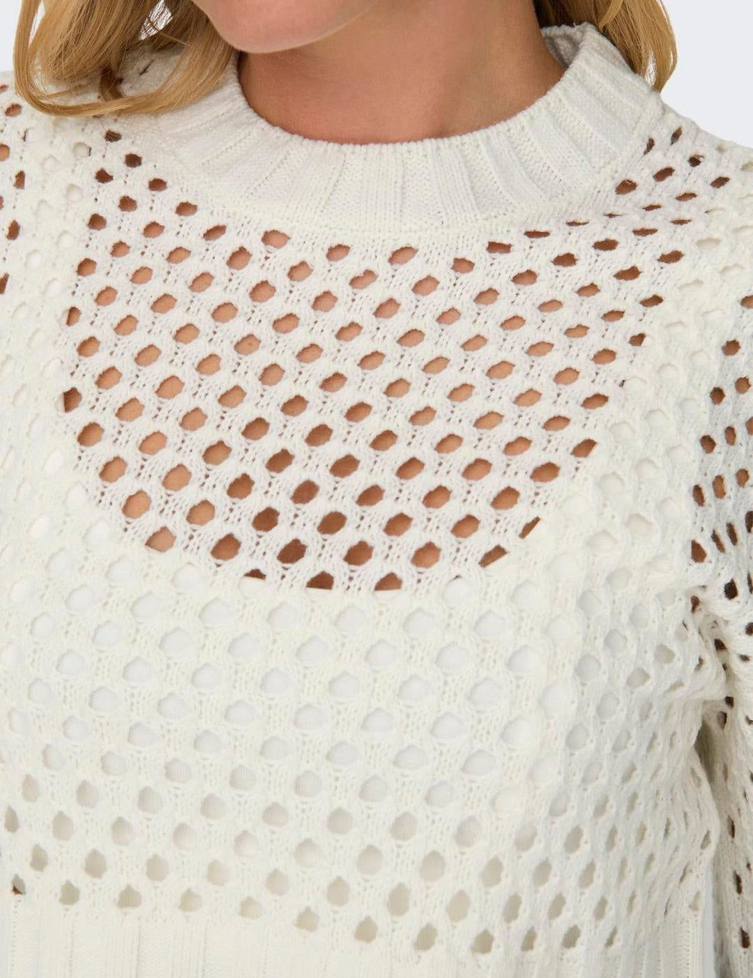 Kotty Women Cotton Round Neck Crop Pullover Sweaters