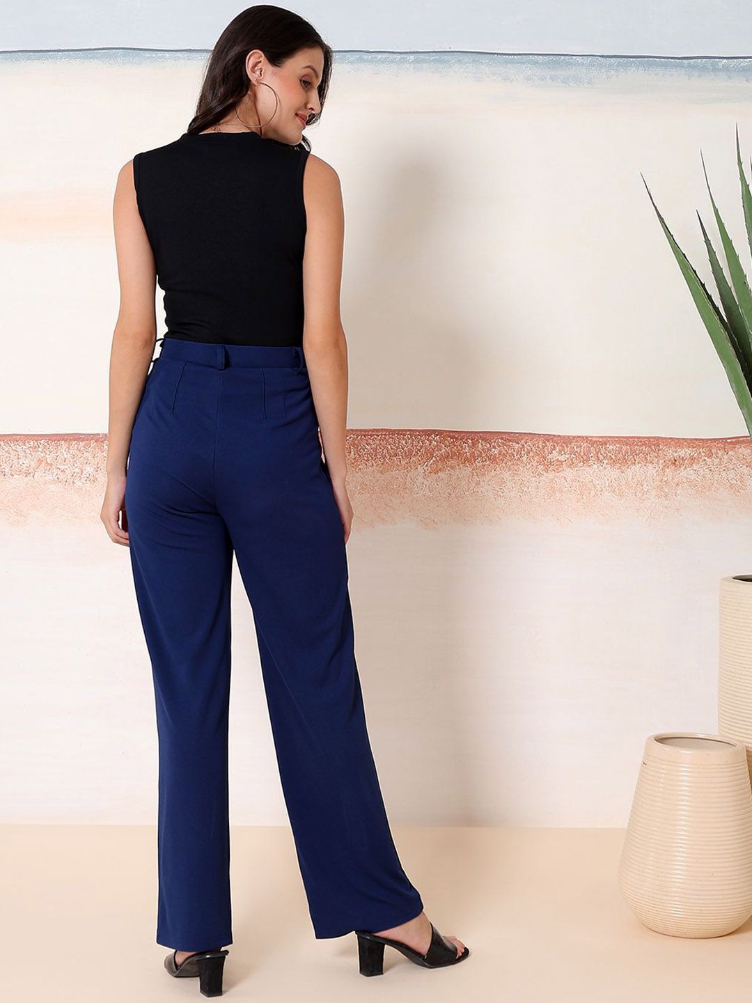 Kotty Round Neck Top With Trousers Co-Ords