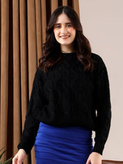 Kotty Women Cable Knit Pullover