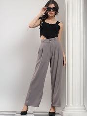 Kotty Women High-Rise Easy Wash Pleated Trousers