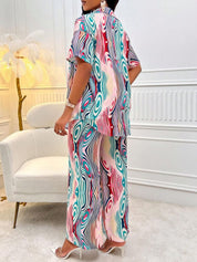 Kotty Abstract Printed Shirt With Trouser