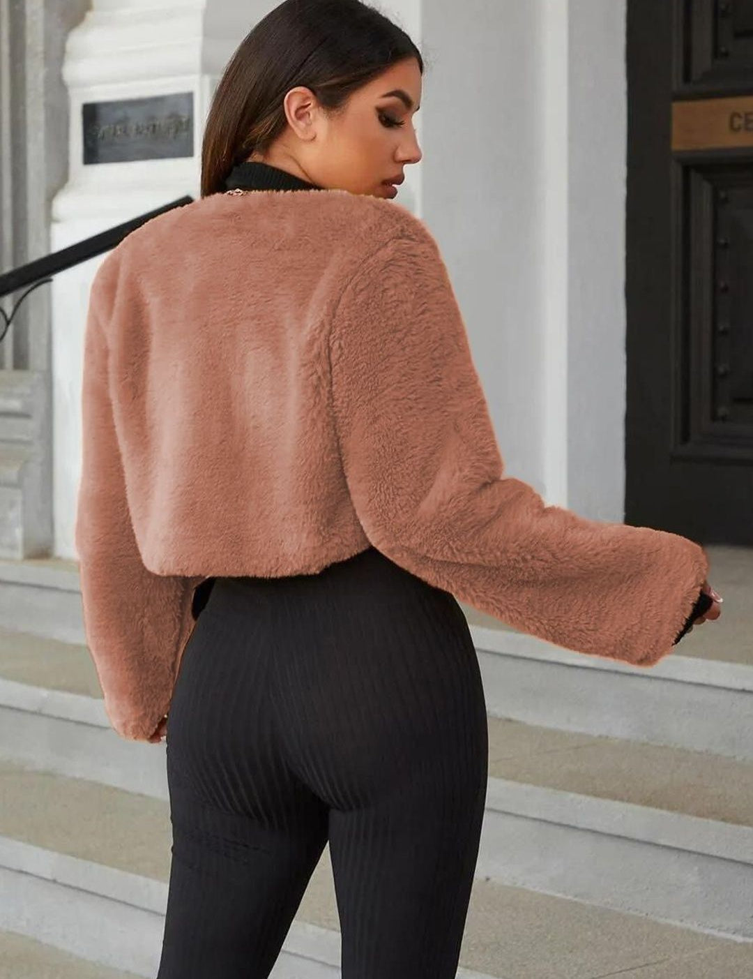 Kotty Women Crop Open Front Jacket