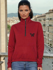 Kotty Women Mock Collar Sweatshirt