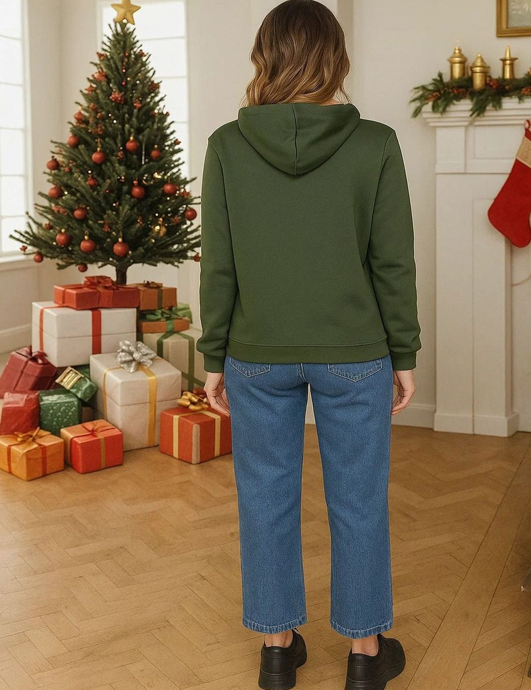 Kotty Women Colourblocked Hooded Sweatshirt