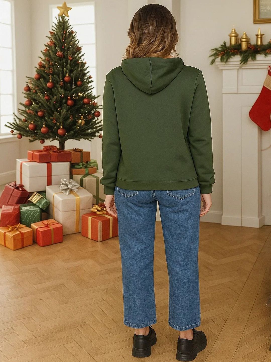 Kotty Women Colourblocked Hooded Sweatshirt