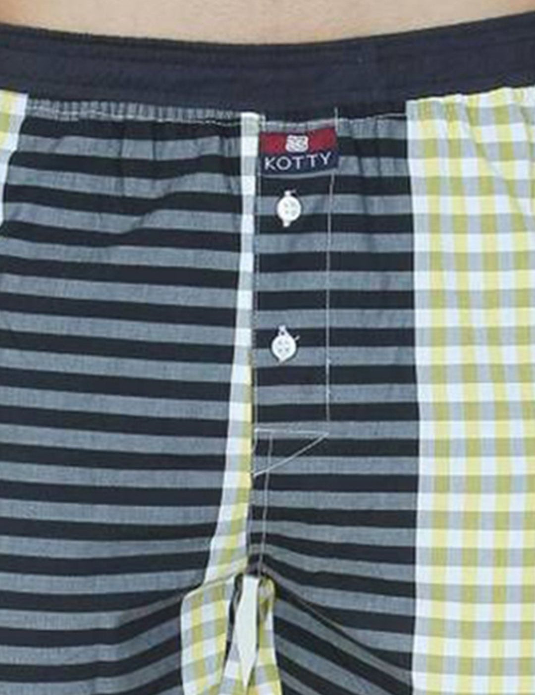 Kotty Men Checked Mid-Rise Boxer KTTNEWBOXER36S