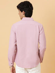 Kotty Men Relaxed Spread Collar Solid Casual Shirt