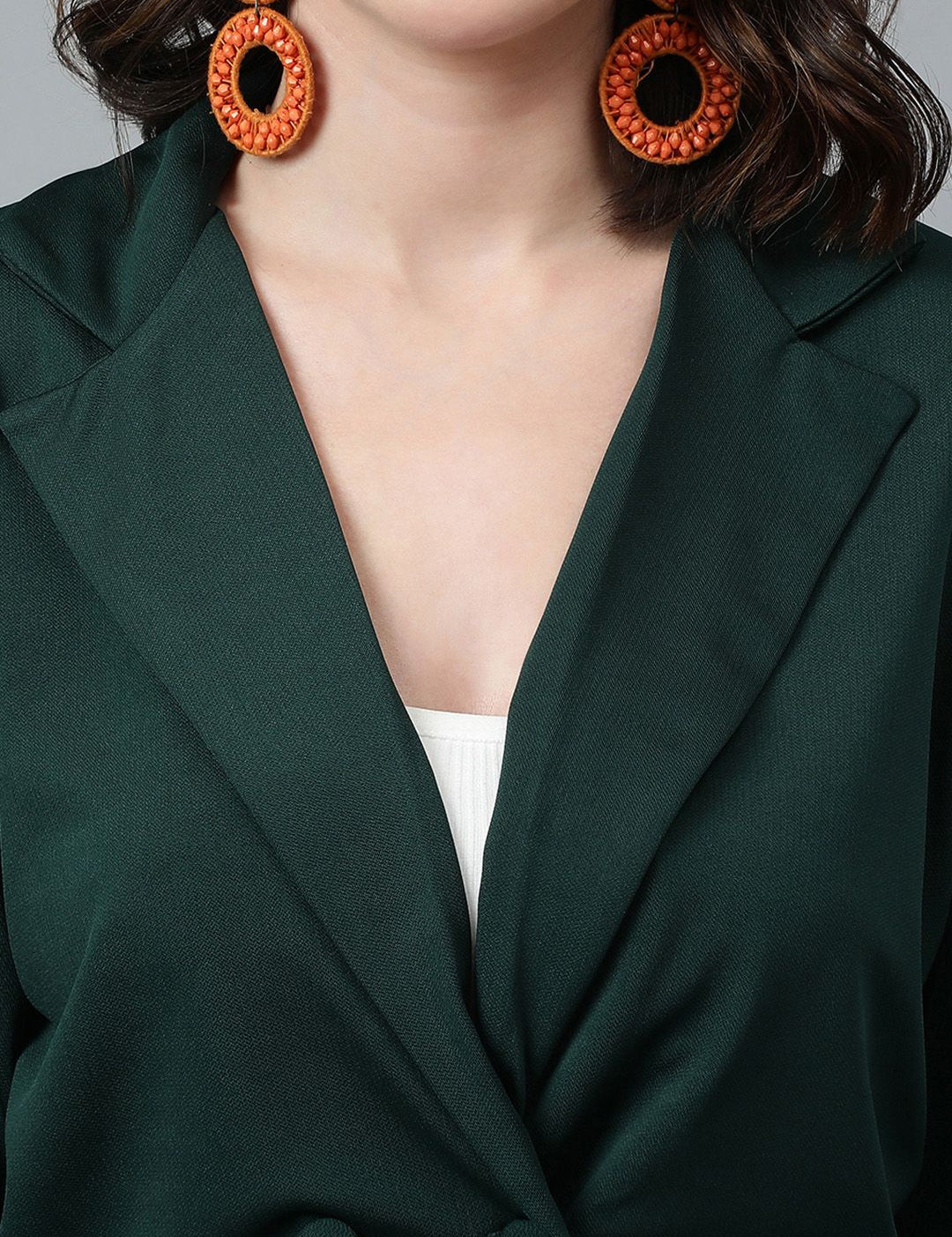 KOTTY Basics Double Breasted Crop Blazer