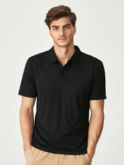 Kotty Black Polo Collar T-Shirt