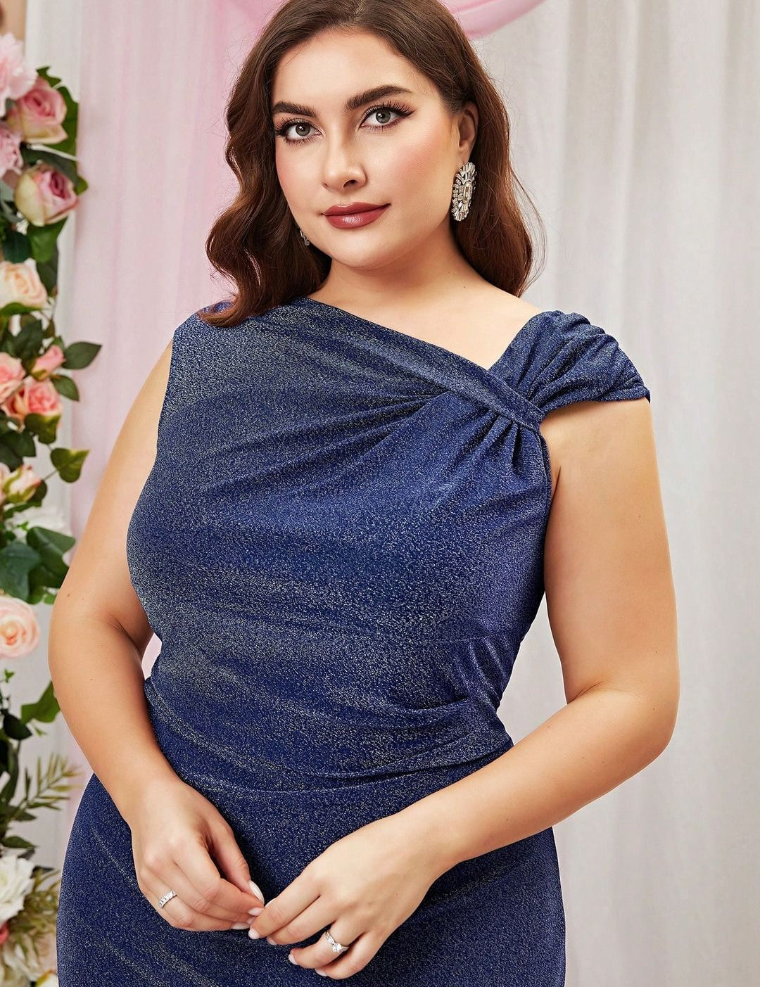 CURVE BY KOTTY Embellished Bodycon Dress