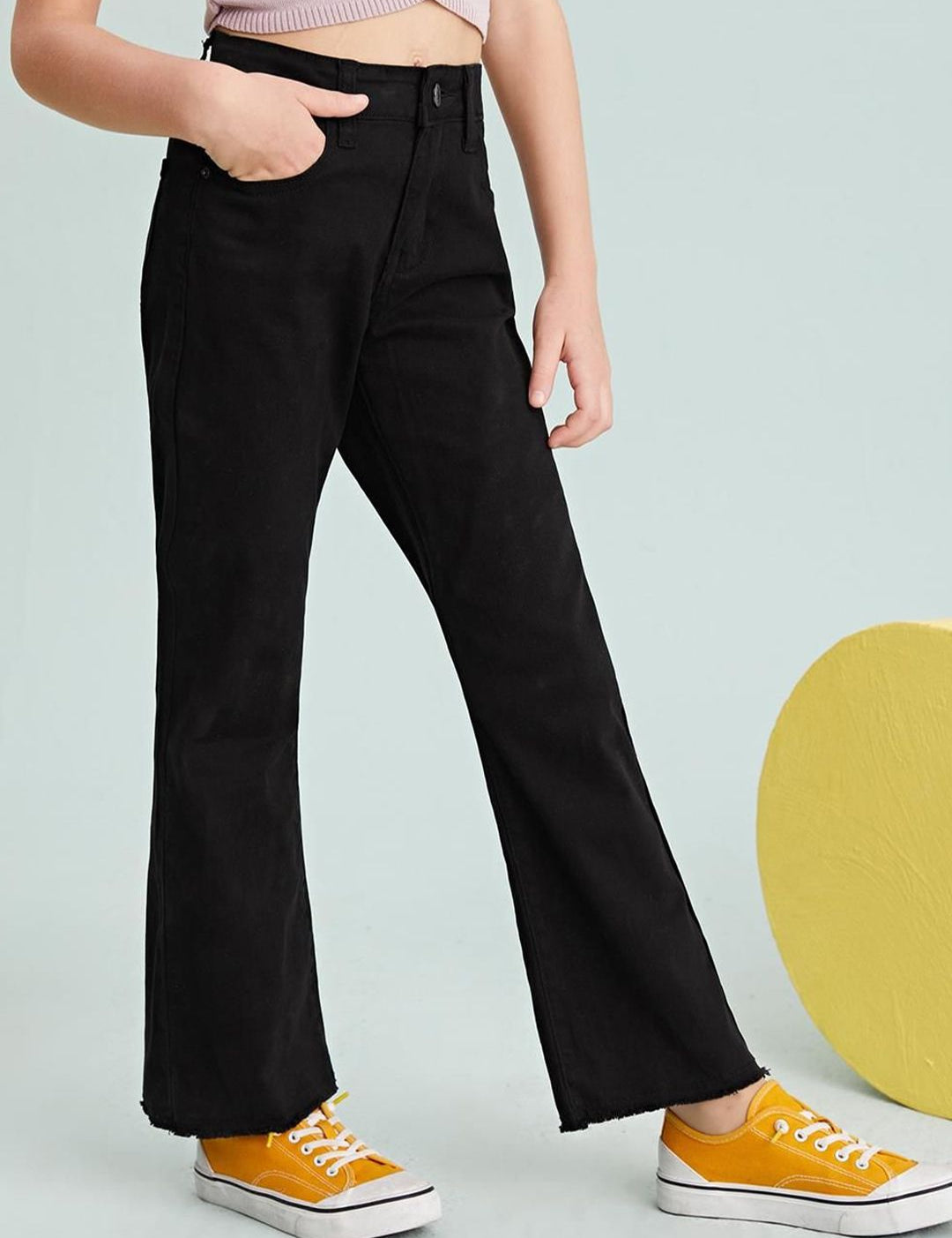 Kotty Girls Jean Mid-Rise Clean Look Stretchable Jeans