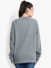 Kotty Women Grey Printed Sweatshirt