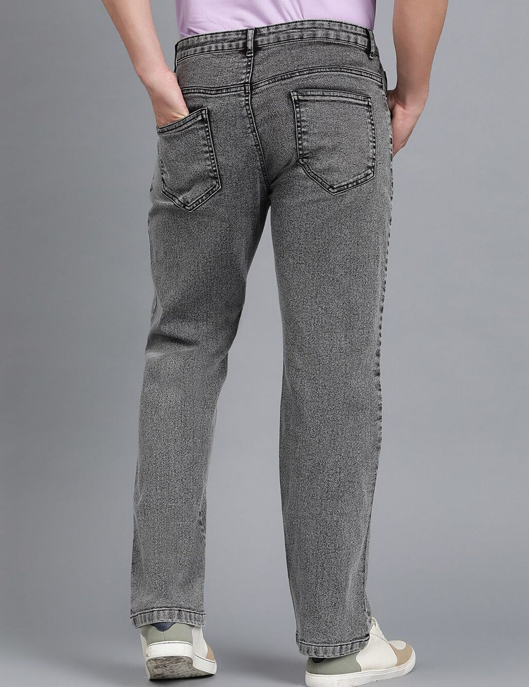 Kotty Men Jean Low-Rise Heavy Fade Clean Look Stretchable Jeans