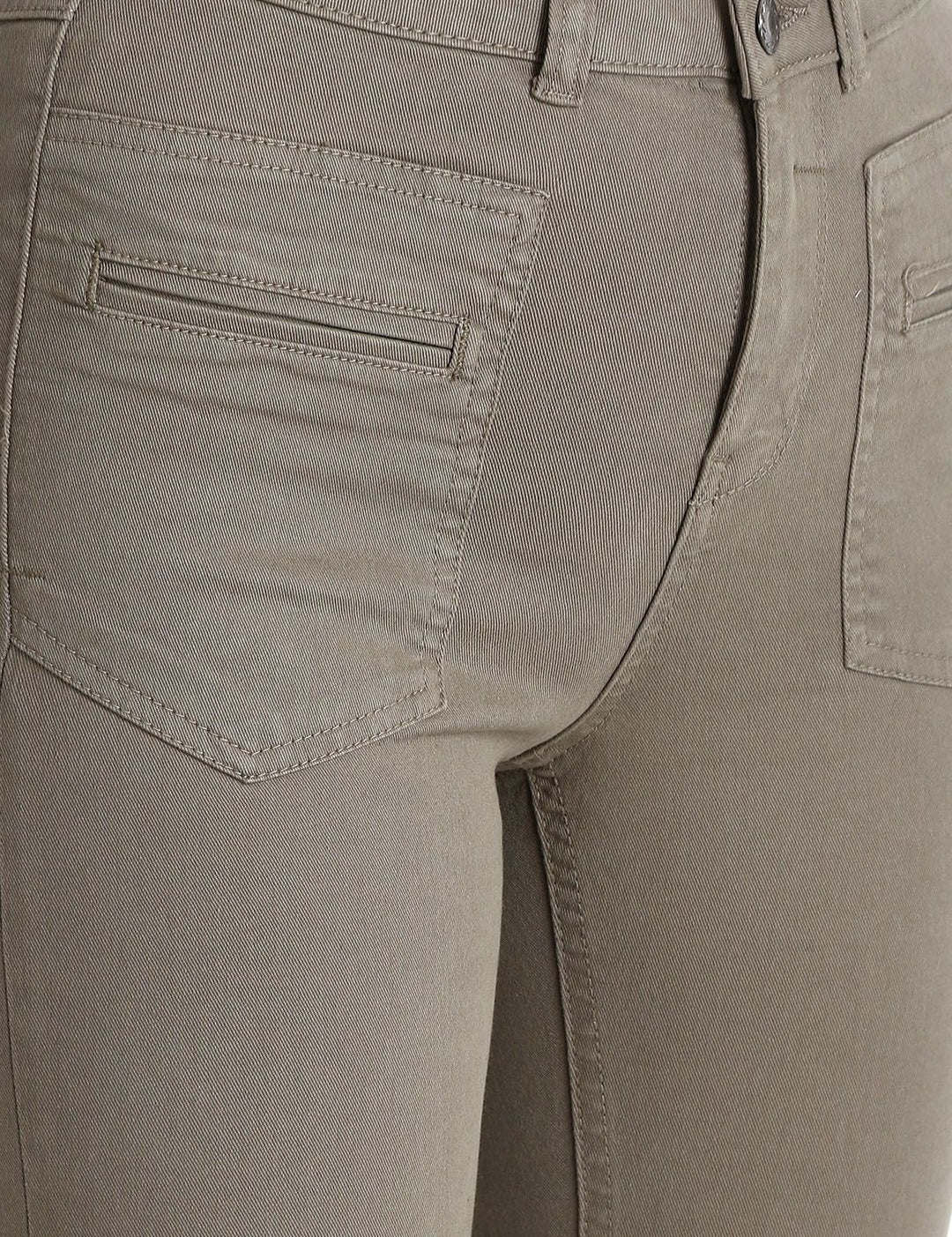 Kotty Women Taupe Skinny Fit High-Rise Clean Look Jeans