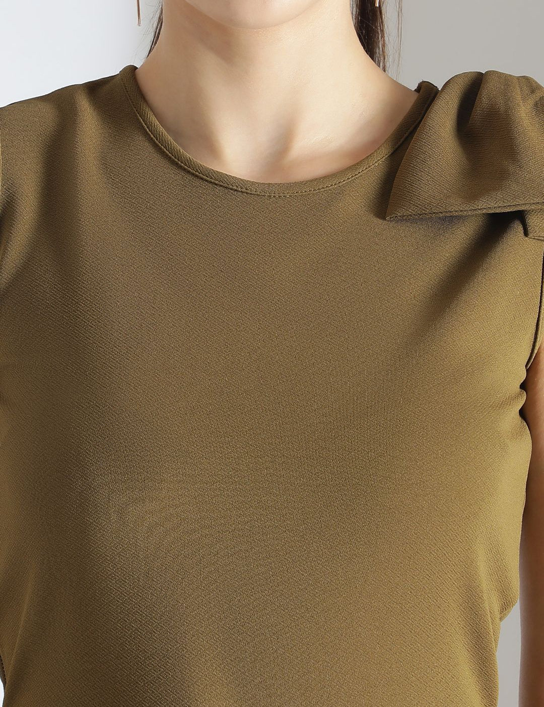 Kotty Women Tie-Up Neck Bow Detail Fit & Flare Dress