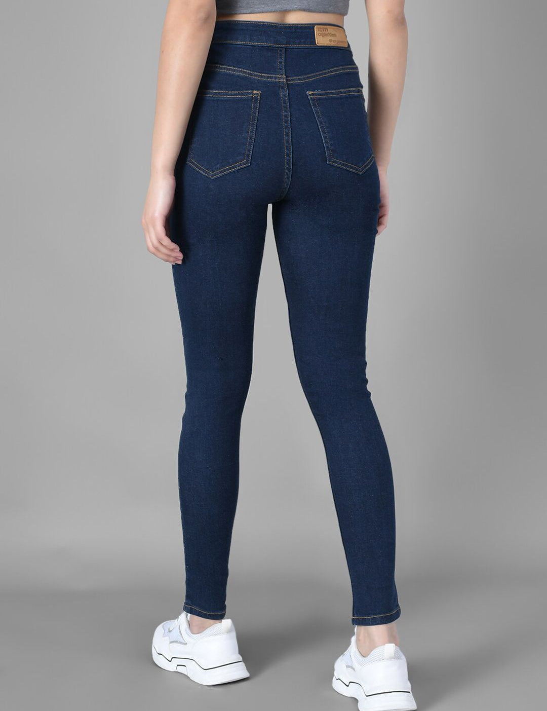Kotty Women Blue Skinny Fit High-Rise Clean Look Jeans
