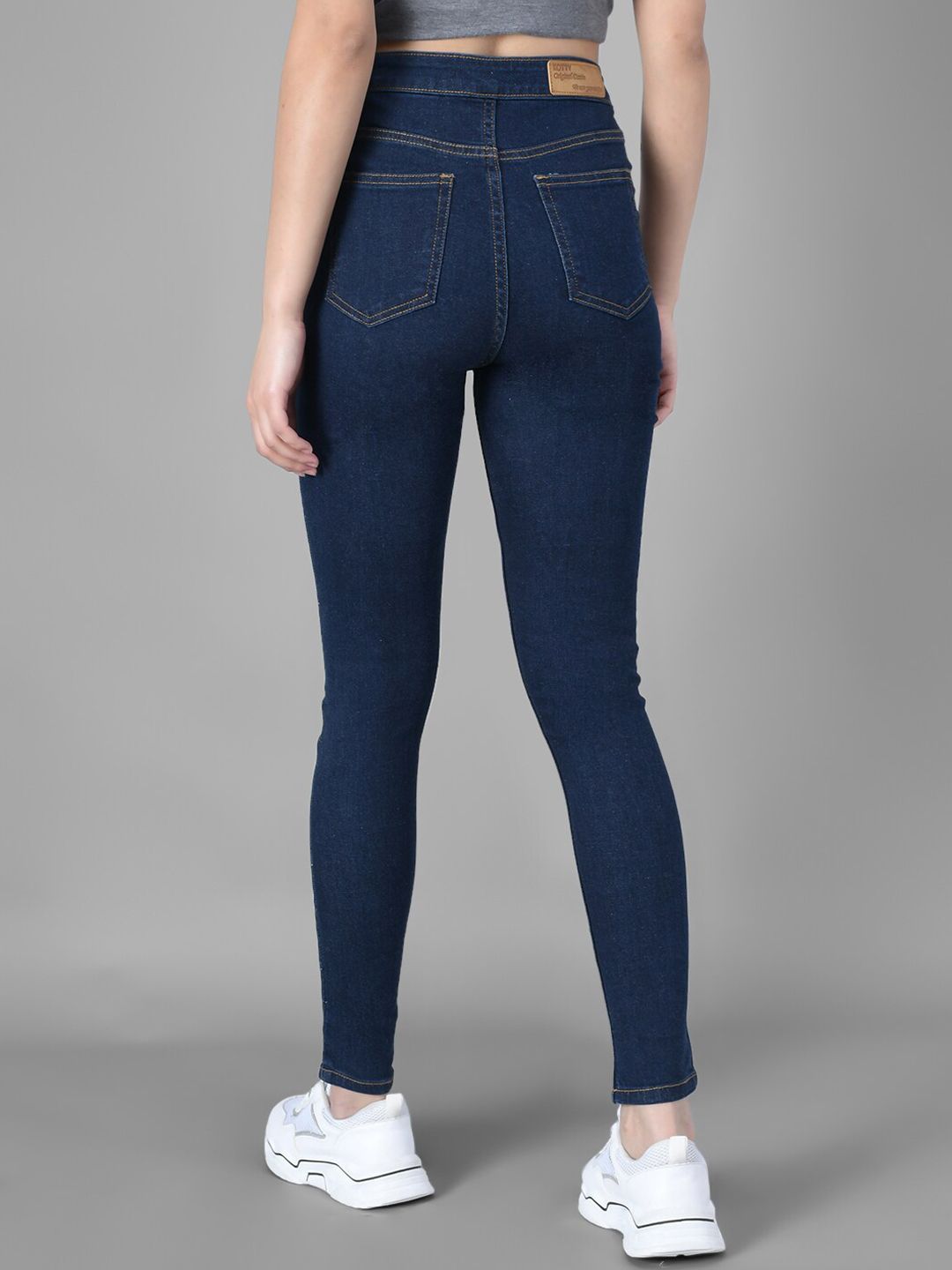 Kotty Women Blue Skinny Fit High-Rise Clean Look Jeans