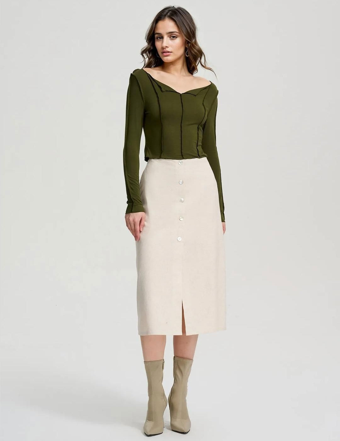 Kotty Women Cotton Fitted Crop Top