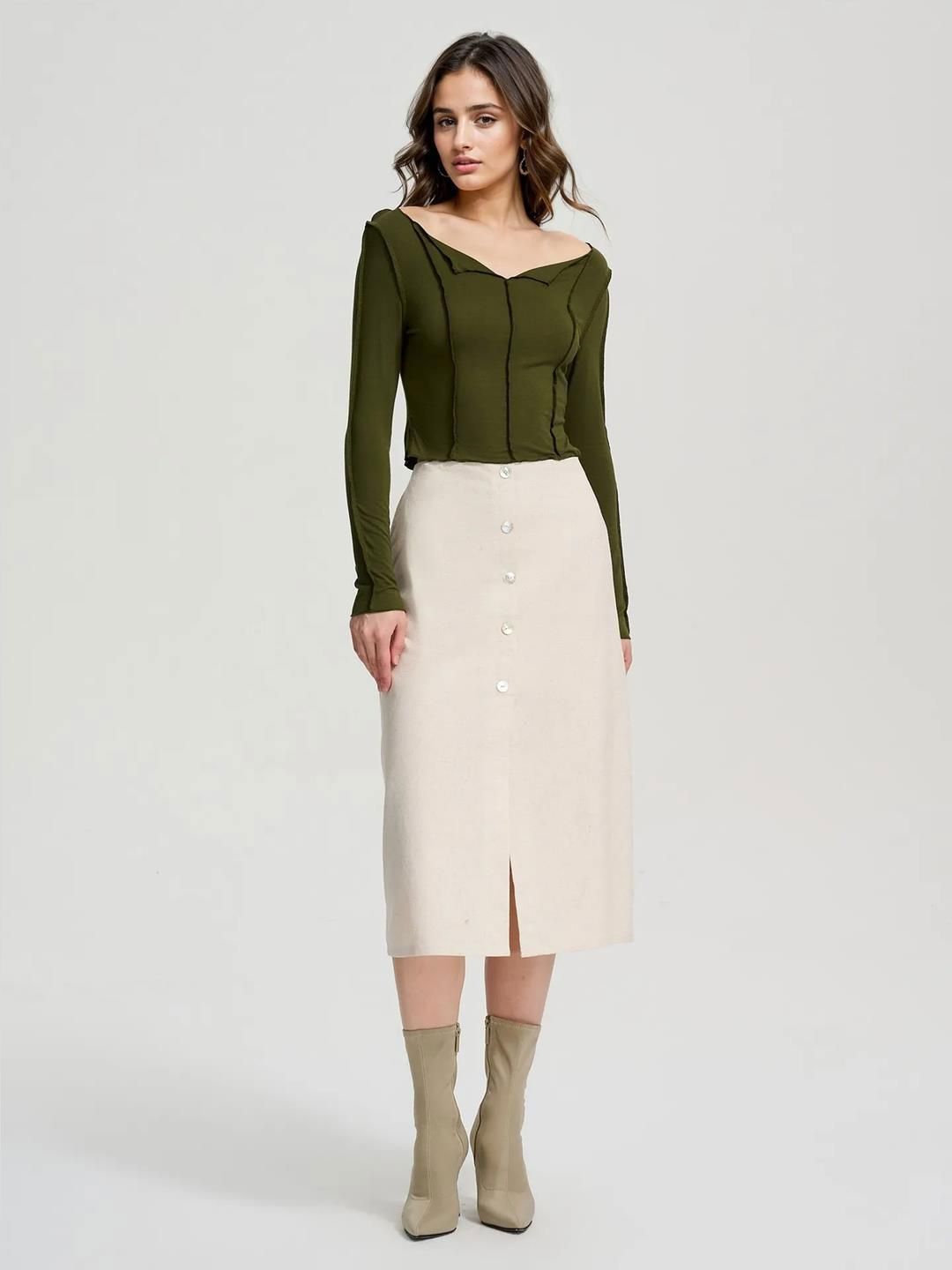 Kotty Women Cotton Fitted Crop Top