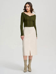 Kotty Women Cotton Fitted Crop Top