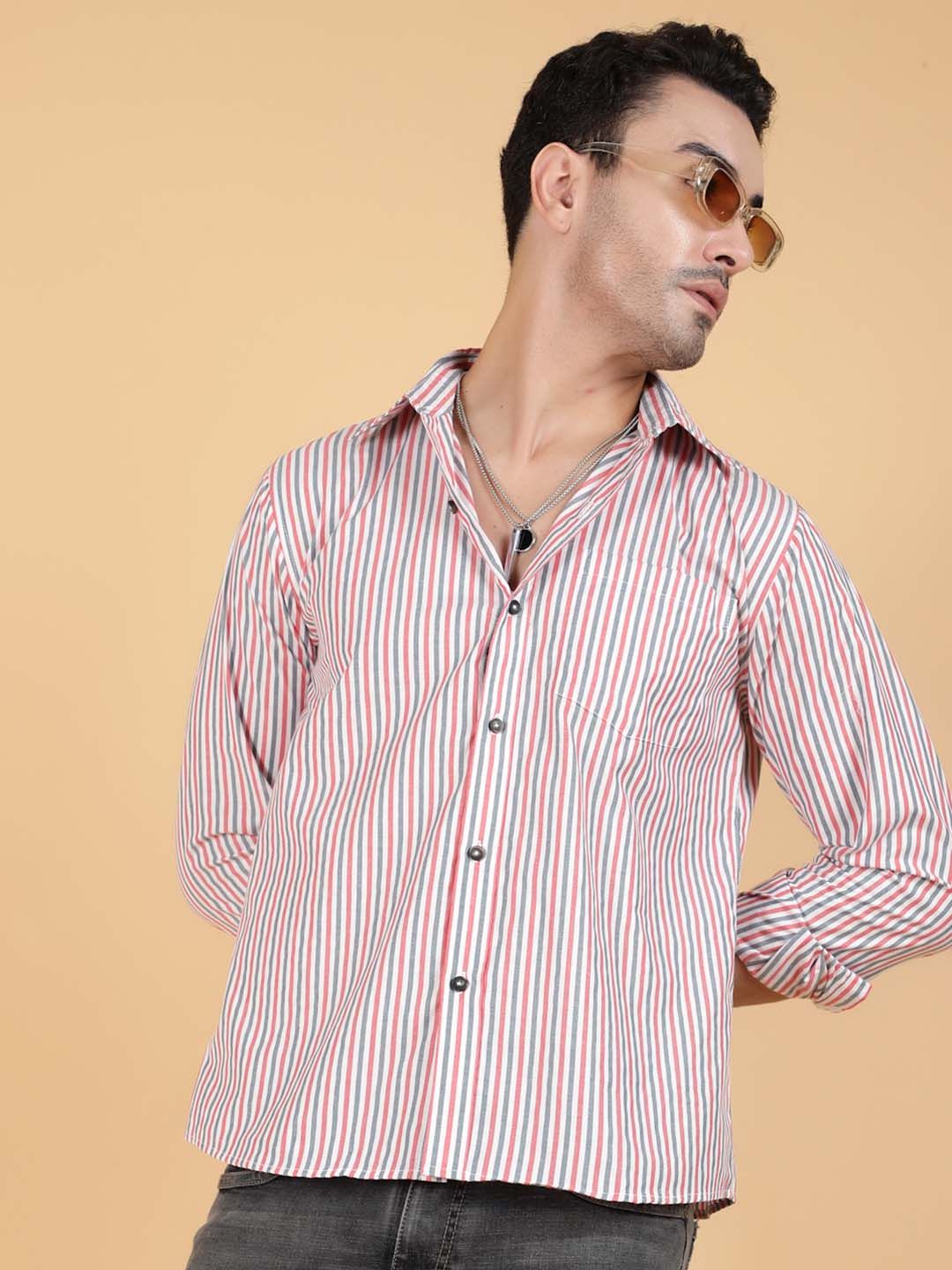 Kotty Men Relaxed Spread Collar Graphic Printed Casual Shirt
