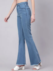 Kotty Women Bootcut High-Rise Stretchable Jeans