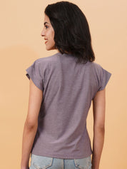 Kotty Women Solid Round Neck T-shirt