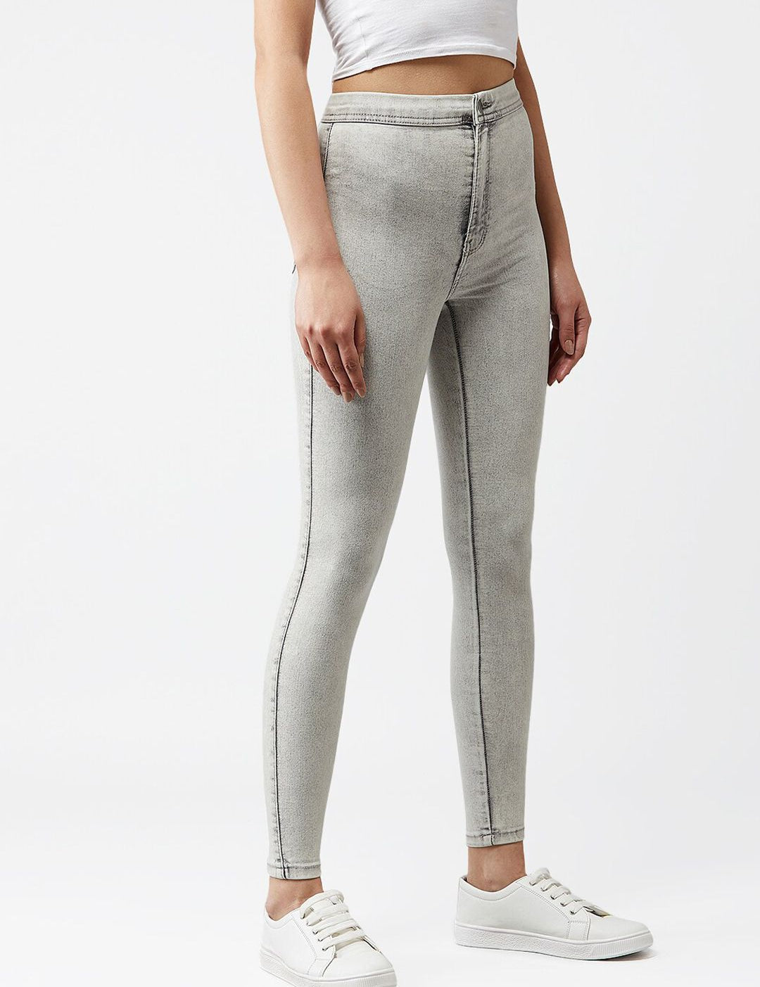Kotty Women Grey Skinny Fit Jeans