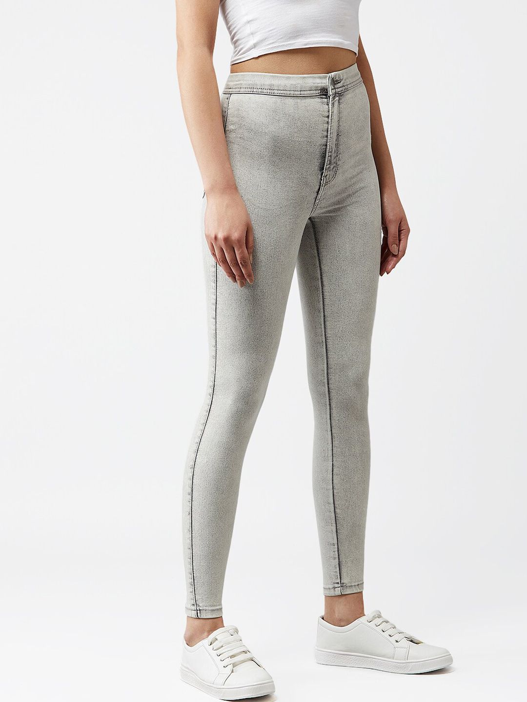 Kotty Women Grey Skinny Fit Jeans