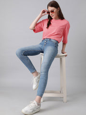 KOTTY Basics Basics Round Neck Drop-Shoulder Sleeves Oversized T-shirt