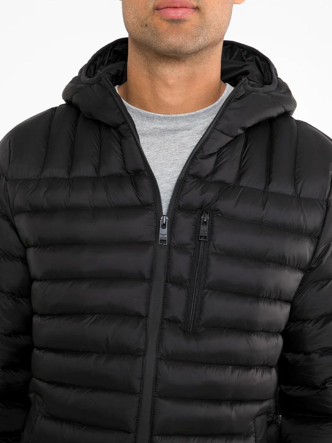 Kotty Black Hooded Puffer Jacket