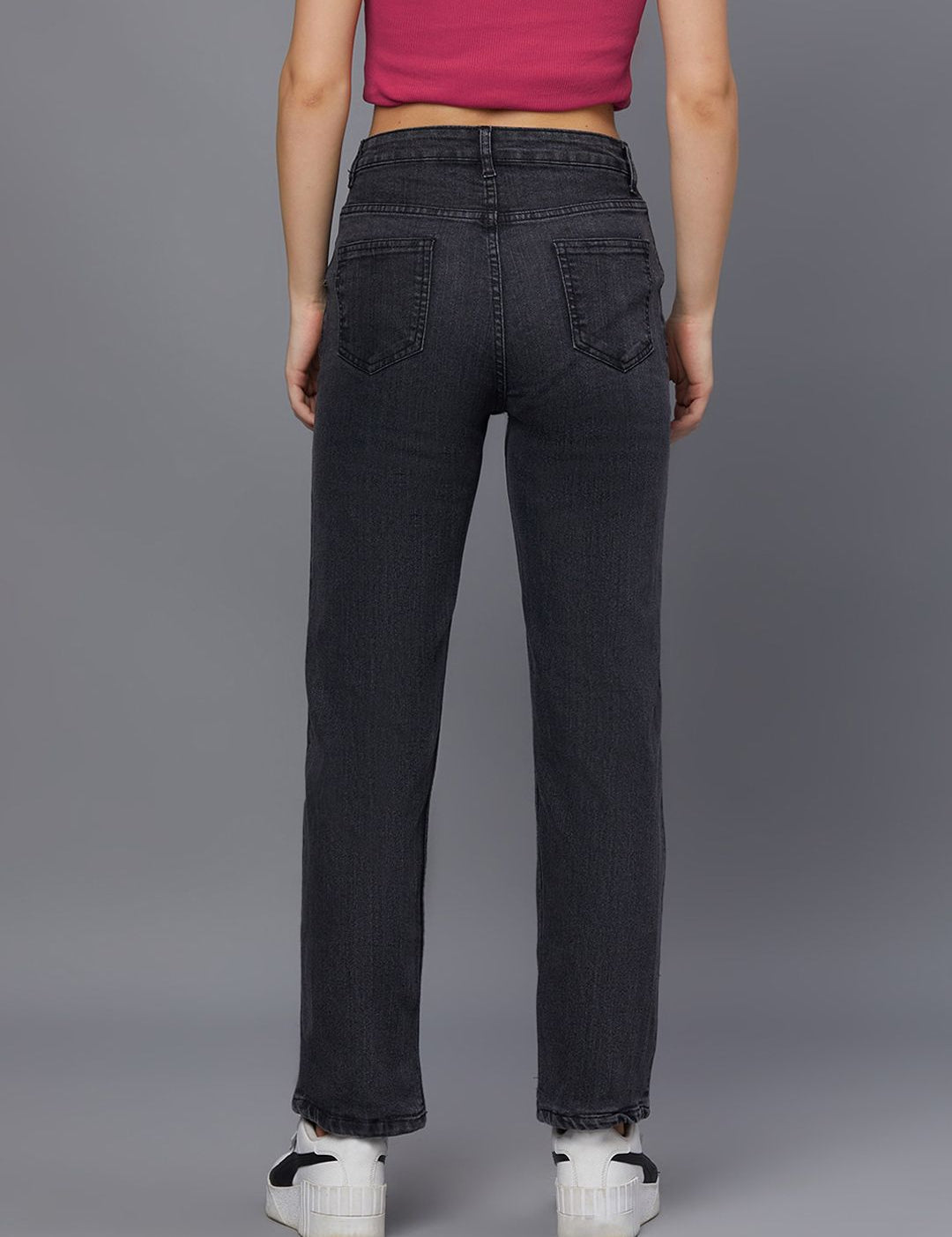 Kotty Women Black Jean Light Fade Stretchable Jeans