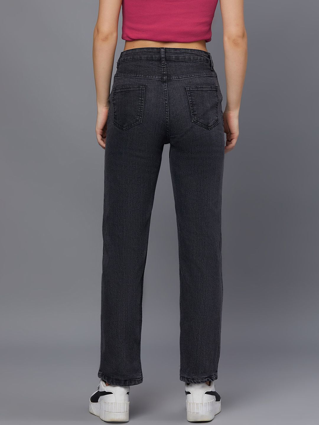 Kotty Women Black Jean Light Fade Stretchable Jeans