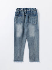 Kotty Girls Blue Jean Mildly Distressed Heavy Fade Jeans