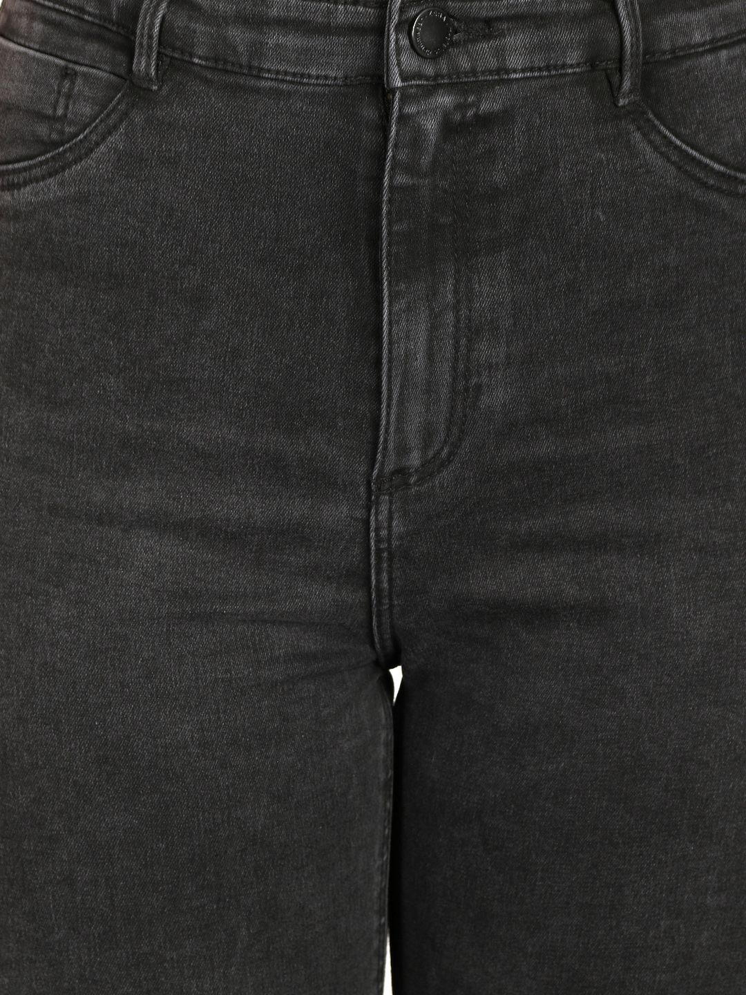 Kotty Women Black Skinny Fit High-Rise Slash Knee Jeans