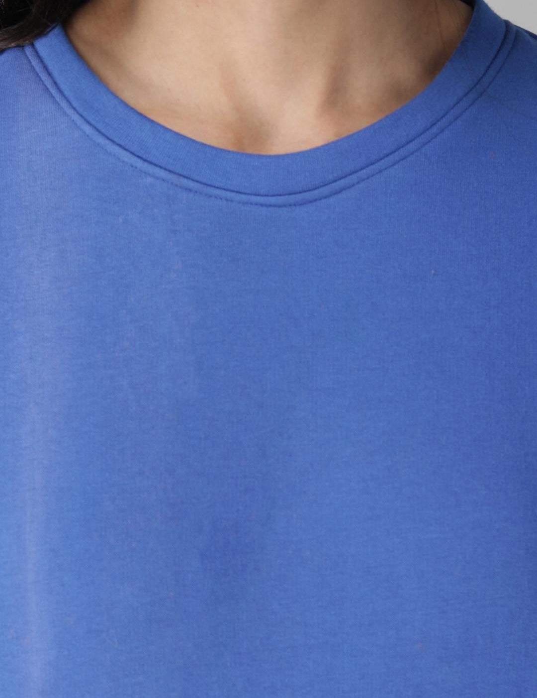 Kotty Women Blue Colourblocked Sweatshirt