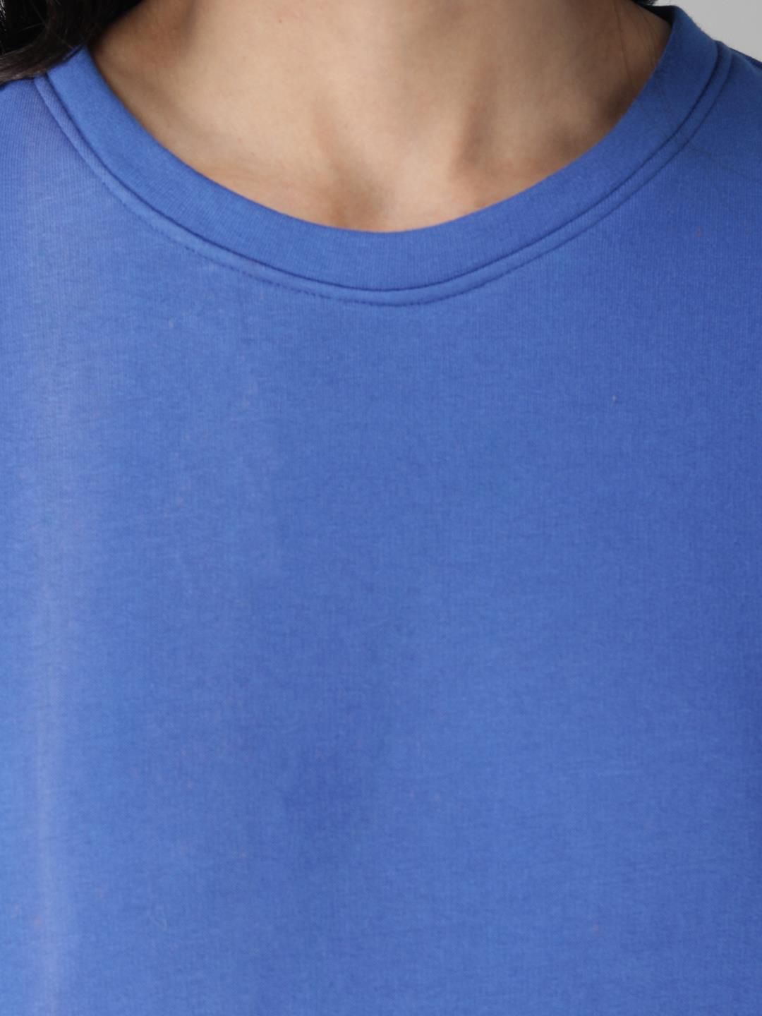 Kotty Women Blue Colourblocked Sweatshirt